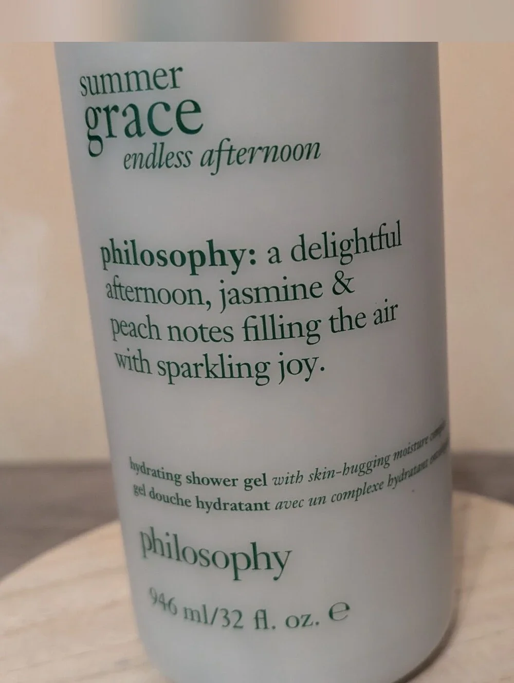 Philosophy Summer Grace Endless Afternoon Hydrating Shower Gel 32 Oz